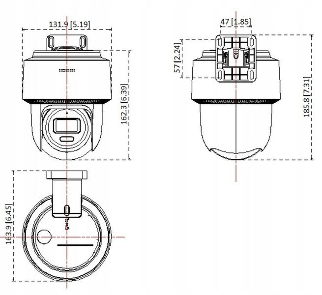 Obrotowa Kamera IP PoE 4Mpx PTZ-N4MP-P HiLook Głośnik Mikrofon Autotracking zdjęcie 3