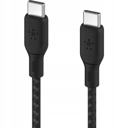 Belkin - Kabel Boost - USB-C do USB-C PD, 5A 100W, z oplotem nylonowym, 3 m na Arena.pl