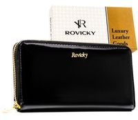 portfel damski skórzany rh-25-1-sh-r-5234 black