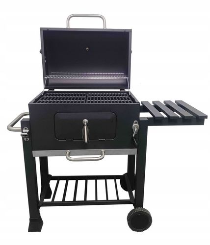 DE KRAFT GRILL WĘGLOWY ANGULAR RUSZT ŻELIWNY + POKROWIEC na Arena.pl