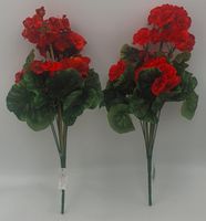bukiet sztuczny 47 cm pelargonie  m91291