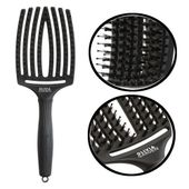 Szczotka Olivia Garden Fingerbrush Full Black Combo Large z włosiem dzika