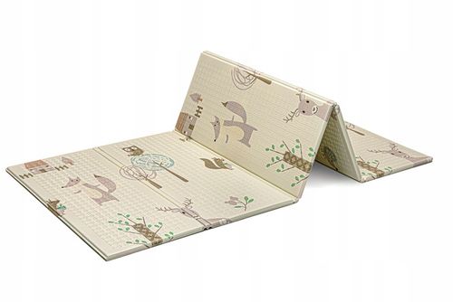 MATA PIANKOWA EDUKACYJNA SKŁADANA DLA DZIECI DUŻA MISIE BALONY 180x200 na Arena.pl