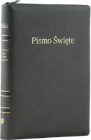 Biblia Stare i Nowe Przymierze EIB Liga Biblijna duża ekoskóra PU zamek złoto index grafitowa