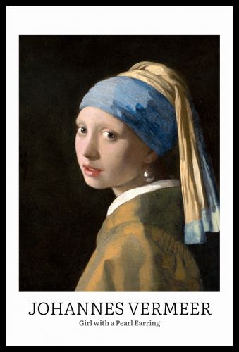Plakat 40x60cm Design Girl with a Pearl, Vermeer Vintage do Salonu na Arena.pl