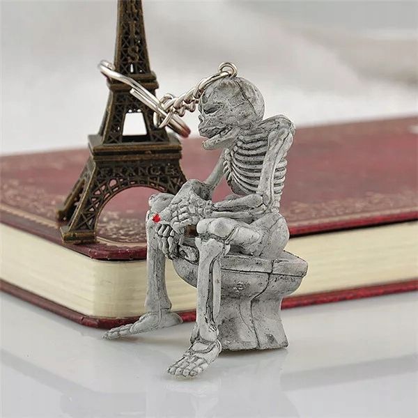 Breloczek NIe Pal Śmierć na Tronie Kościotrupek 3D Wucecik Kostucha Fajka zdjęcie 8