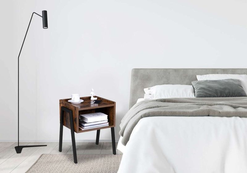 Szafka industrialna loft Skive Rustic postarzany dąb zdjęcie 2