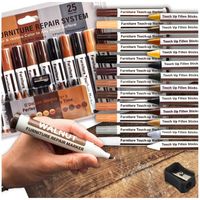 Zestaw 25 szt. naprawczy markery pisaki wosk do mebli paneli parkietu drzwi