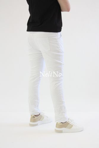 Spodnie baggy z guzikami Zephyra Białe UNI na Arena.pl