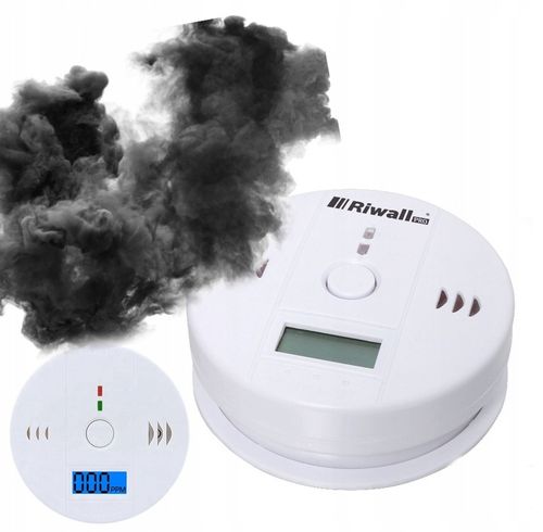 CZUJNIK CZUJKA CZADU TLENKU WĘGLA - CO- BEZPRZEWODOWY GŁOŚNY RIWALL RCC-01 na Arena.pl