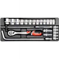 YATO ZESTAW NARZĘDZIOWY KLUCZY NASADOWYCH 1/2 25CZ KLUCZE NASADOWE YT-12671