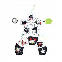 Poduszka „Czas na brzuch” Czarno-białe zabawki dla dzieci o wysokim kontraś