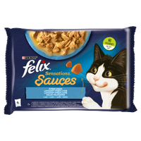 felix sensations sauces karma dla kota smaki rybne w sosie 4x85g