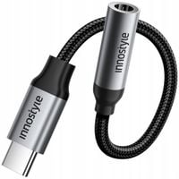 innostyle adapter usb-c mini jack 3,5 przejściówka kabel aux do samsung dac