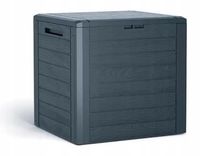 Skrzynia ogrodowa kufer WOODEBOX antracyt 140 litrów 140L / na balkon taras