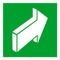 Tabliczka informacyjna piktogram 10x10 cm grawer Pchać aby otworzyć