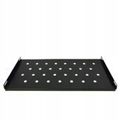 Półka stała RACK 19'' 1U 250mm, Netrack, czarna