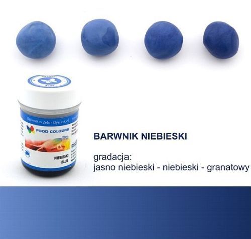 BARWNIK SPOŻYWCZY W ŻELU - 35g - NIEBIESKI zdjęcie 2