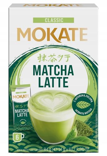 Pyszna Matcha Latte Instant w Proszku Japońska Zielona Herbata 5szt. Mokate na Arena.pl