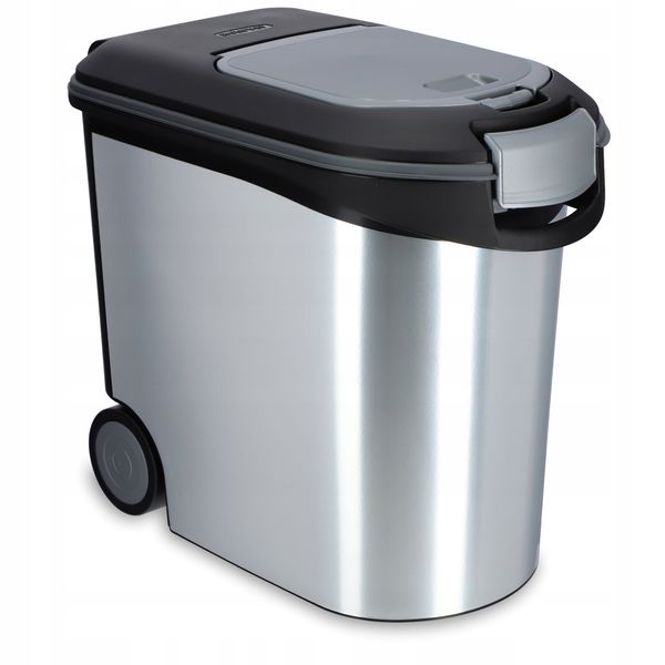 Curver Pojemnik Na Karmę Dla Zwierząt 12kg Srebrny zdjęcie 1