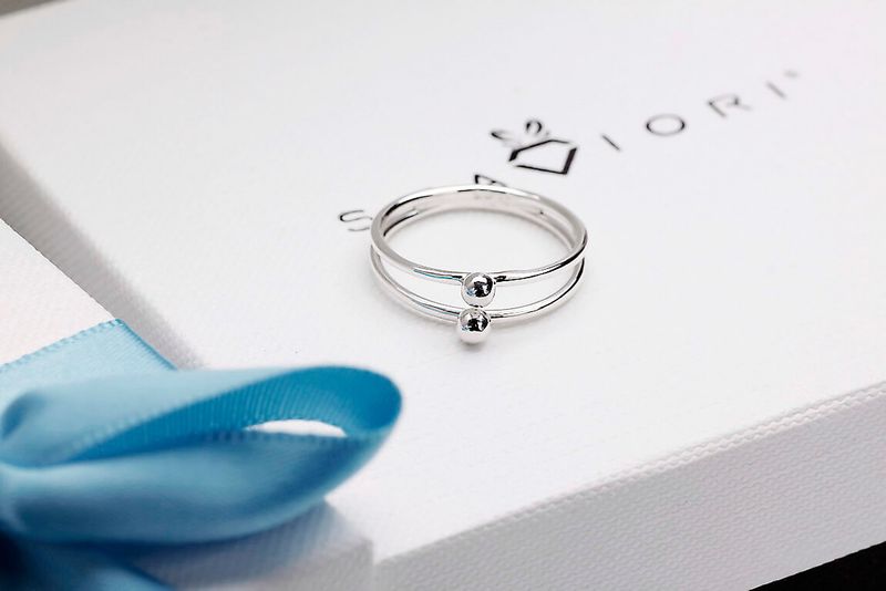 Srebrny pierścionek Staviori zdjęcie 3