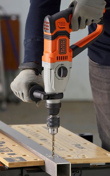 BLACK + DECKER MŁOTOWIERTARKA 800W KUFER zdjęcie 3