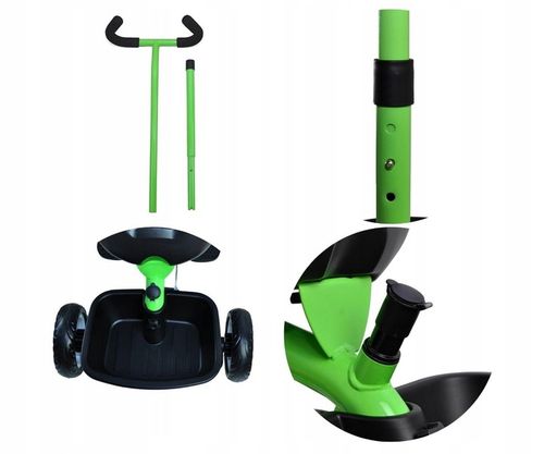 Rowerek Trójkołowy Milly Mally jeździk 2w1 dziecięcy koszyk Axel Zielony na Arena.pl