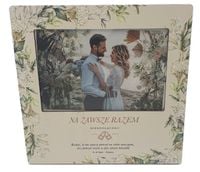 ramka na zdjęcia 10 x 15cm dla młodej pary ślub seria biały bez 3310-bb