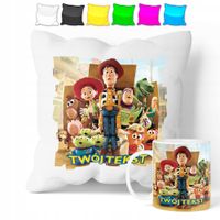 ZESTAW: KUBEK + POSZEWKA - TOY STORY - PREZENT WIELE WZORÓW + IMIĘ
