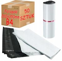 foliopaki kurierskie białe b4 260x350mm - 50 szt.