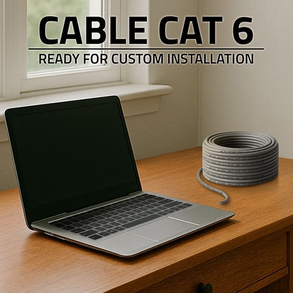 Qoltec Kabel Patchcord UTP CAT6 100m 1Gb/s Szary zdjęcie 2