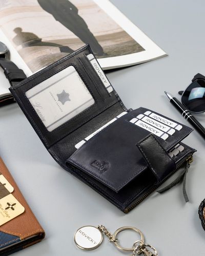 skórzany portfel męski w stylu retro - rovicky na Arena.pl