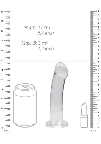 proste lekko zagięte dildo z przyssawką 16,6 cm na Arena.pl