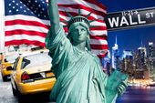 FOTOTAPETA STATUA WOLNOŚCI USA FLAGA 360x240