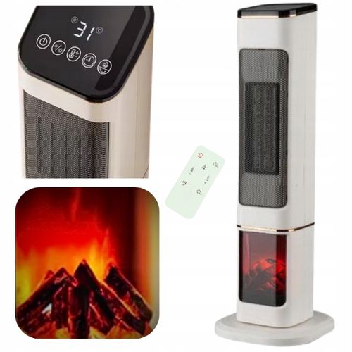 Grzejnik Wentylator podłogowy Farelka 2000W MOCNY TERMOWENTYLATOR 2W1 3D na Arena.pl