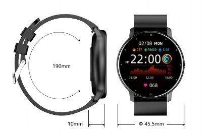 Zegarek Smartwatch Męski GRAVITY POLSKIE MENU PULS SMS KOLORY SMS FB na Arena.pl