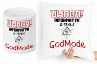 Dla Informatyka Zestaw Poduszka + Skarbonka Z Nadrukiem Ze Zdjęciem