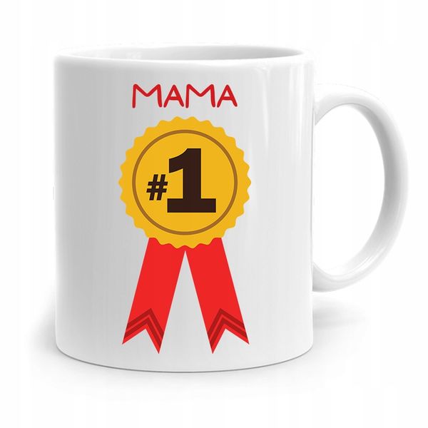 Kubek Prezent Dla Mamy Matki Mama Numer 1 Z Nadrukiem Ze Zdjęciem zdjęcie 1