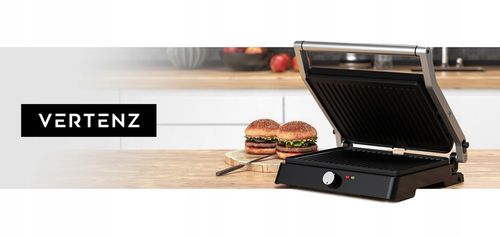 Grill elektryczny VERTENZ opiekacz do kanapek toster stal nierdzewna na Arena.pl