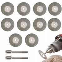 ZESTAW 10 TARCZ DIAMENTOWYCH 50 MM TYPU DREMEL DO CIECIA I SZLIFOWANIA
