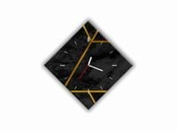 ZEGAR SZKLANY ROMB - Elegancja