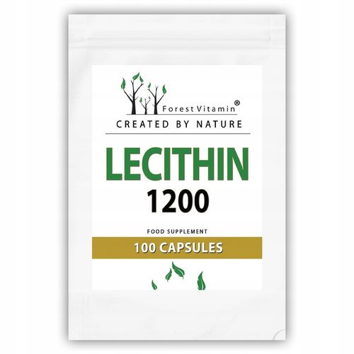LECYTYNA SOJOWA 1200mg PAMIĘĆ KONCENTRACJA 100 kaps FOSFOLIPIDY CHOLINA na Arena.pl