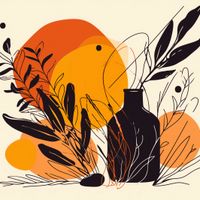 Plakat 30x30cm Jaskrawy Zachód