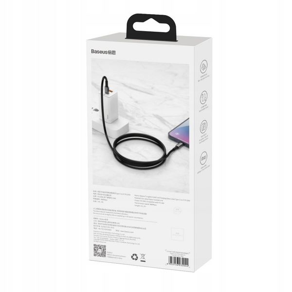 Baseus kabel Tungsten PD USB-C - USB-C 2,0 m czarny 100W zdjęcie 8