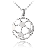 MINET Naszyjnik srebrny PIŁKA NOŻNA