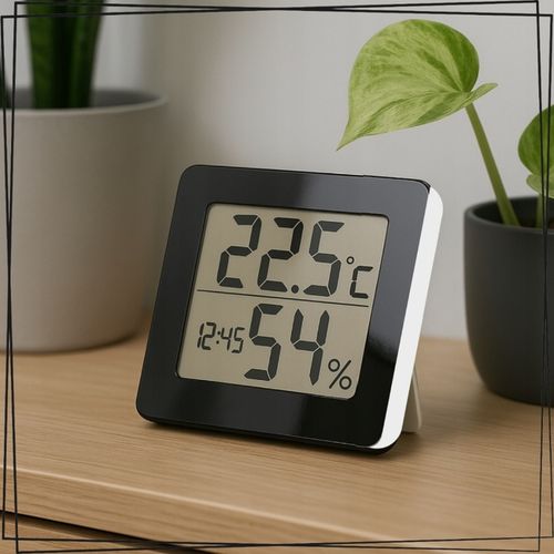 TERMOMETR I HIGROMETR POKOJOWY LED ELEKTRONICZNY WEWNĘTRZNY CYFROWY na Arena.pl