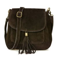 Torebka skórzana Damska Zamszowa Listonoszka retro X40