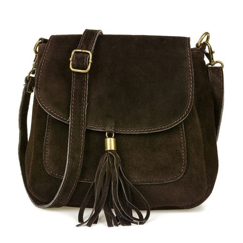 Torebka skórzana Damska Zamszowa Listonoszka retro X40 na Arena.pl