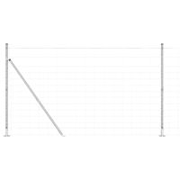 Ogrodzenie pastwiskowe Srebrny 50 x 1.4 m Stal galwanizowana