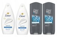 2 x Dove żel pod prysznic Hydrate 450ml + 2 x Dove Men Clean Comfort 400ml
